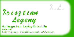 krisztian legeny business card